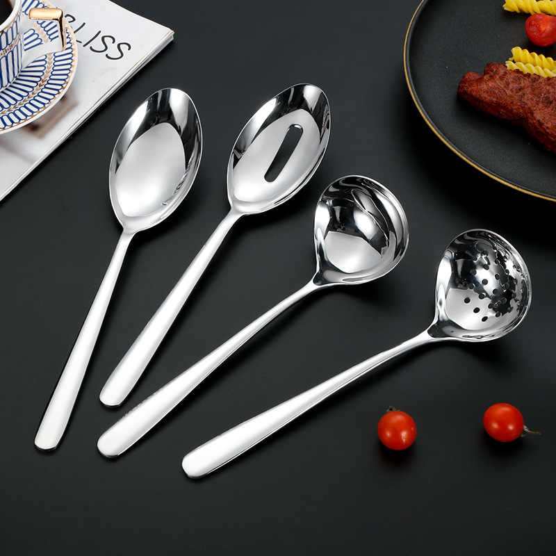 Cruzar la frontera 304 vajilla de acero inoxidable traje elegante serie Hotel Occidental cuchillo de carne, tenedor y cuchara gruesa cuchara de hogar