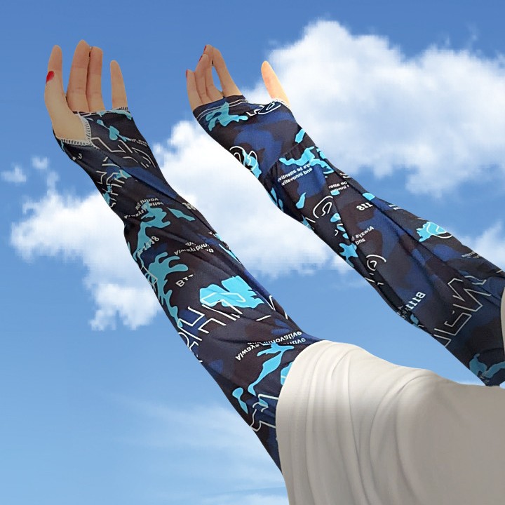 Ice Sleeves Men's Summer Cycling and Driving Anti-Uv Gloves Arm Sleeves Large Size Ice Silk Thin Sun Protection Sleeves