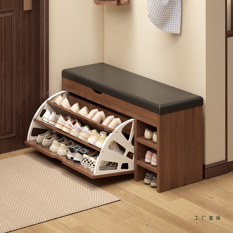 入户换鞋凳家用门口可坐鞋柜坐凳一体翻斗鞋架玄关储物进门穿鞋凳