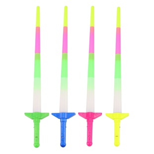 Large luminous four-section stick shrink stick luminous toy flash stick four-section telescopic glow stick booster props