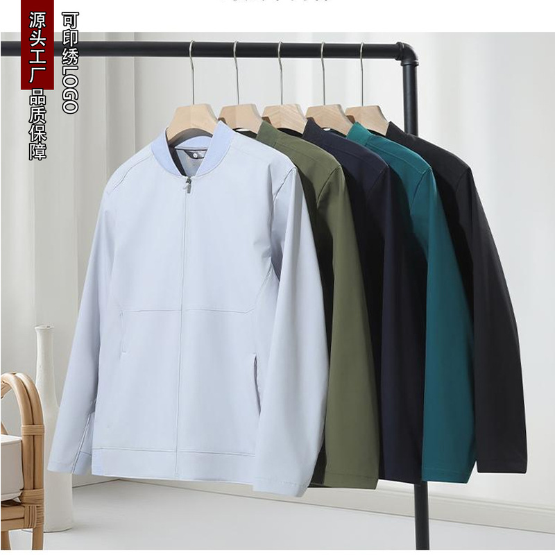 Waterproof Soft Shell Baseball Jacket Workwear with Printed Logo for Dji Pilots Outdoor Workwear Jacket for Autumn and Winter