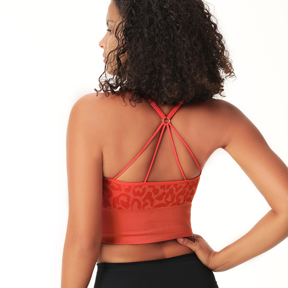 欧美迷彩吊带运动文胸美背性感健身跑步运动健身长裤瑜伽服套装女