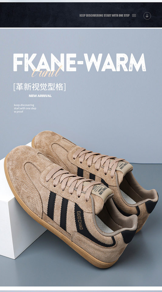 Giày sneaker nam cổ thấp thoáng khí phong cách retro, đế mềm, gót thấp 1–3 cm — 5516 màu kaki, 5516 màu đen, 5516 nâu chi tiết 5