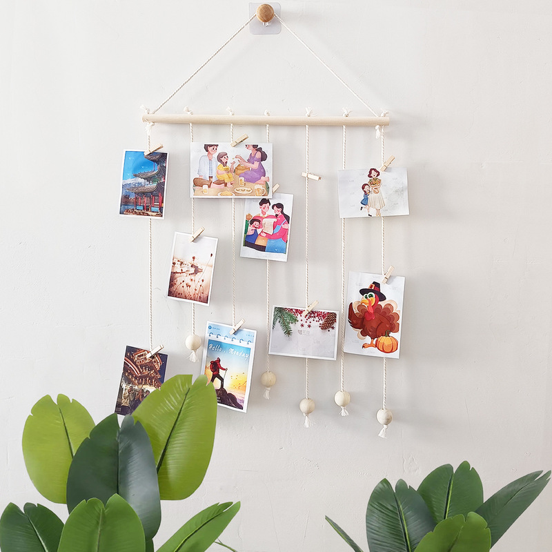 Wall Decoration Home Decor Photo Display Ins Cross-Border Bohemian Style Decorative Woven Photo Clip Home Decor Wall Decoration Home Decor Photo Display Ins Cross-Border Bohemian Style Decorative Woven Photo Clip Home Decor