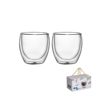 Creative office households do not hot, heat -resistant double -layer cup high borosilized glass coffee cup fruit juice cup