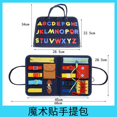 Transfronterizo nuevos juguetes de educación temprana fieltro aderezo educativo Learning Board cartas extraíble tablero ocupado de los niños