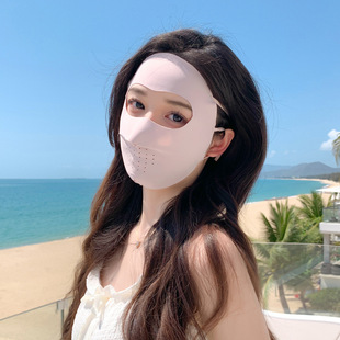 Spring Explosions Sunscreen UV Protection Driving Ice Silk Face Gini Women's Breathable Eye Protection Corner Face Mask