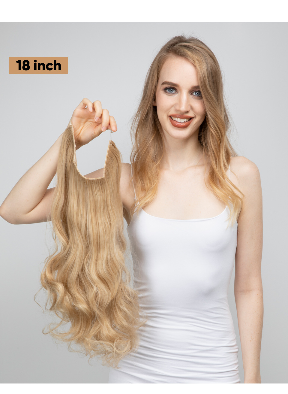 Title 13, Womens Wig Extension Long Curly Hair Matte Che...