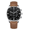 Fashionable belt, trend quartz calendar, men's watch, city style