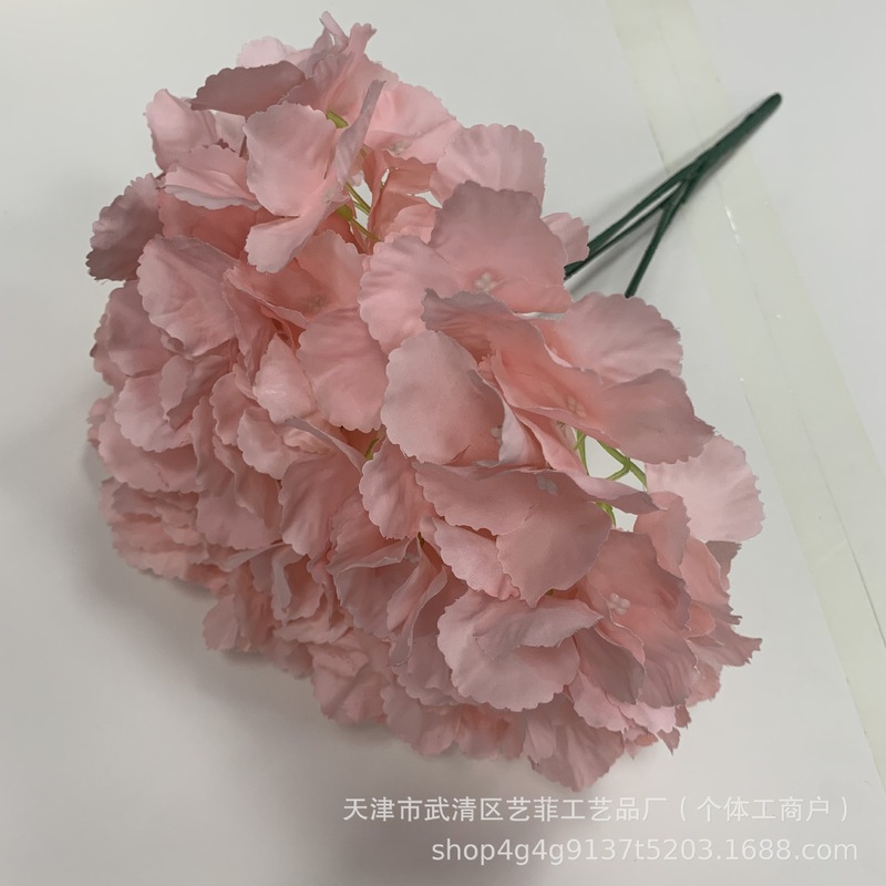 仿真花束5头无叶绣球婚庆假花路引装饰外贸跨境仿真绣球假花家居|undefined