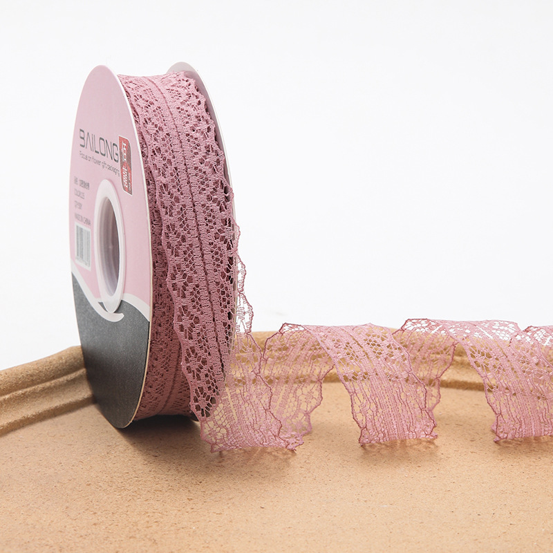 Envases de flores de color sólido de 3cm Cinta de encaje Floristería al por mayor Floristería Envases de flores Material de cinta de embalaje de ramo de bricolaje