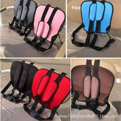 Tricycle Electric Vehicle Fixed Strap Child Rear Seat Protection Vest Battery Motorcycle Child Safety Belt Fixed (Electric car cushion) - classic-tricycle-childrens-carrier-chinese-red