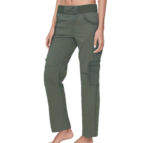 Women's Relaxed Fit Slimming Loose-fitting Casual Multi-Pocket Solid Color Pants - EU 2025 Fashion