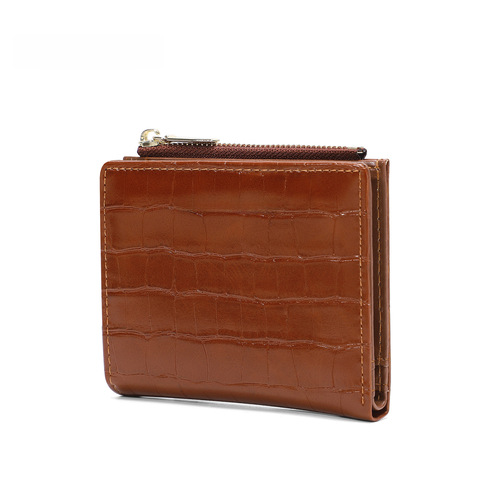 foreveryoung cross-border women's wallet short coin purse card holder simple and high-end ultra-thin two-fold wallet