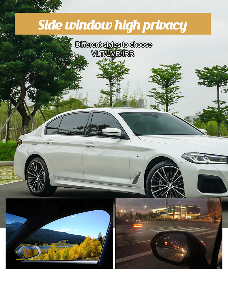Amazon Cross-Border Best-Selling Car Heat-Insulating Solar Film High-Transparency High-Definition Explosion-Proof Heat-Insulating Film Glass Window Film