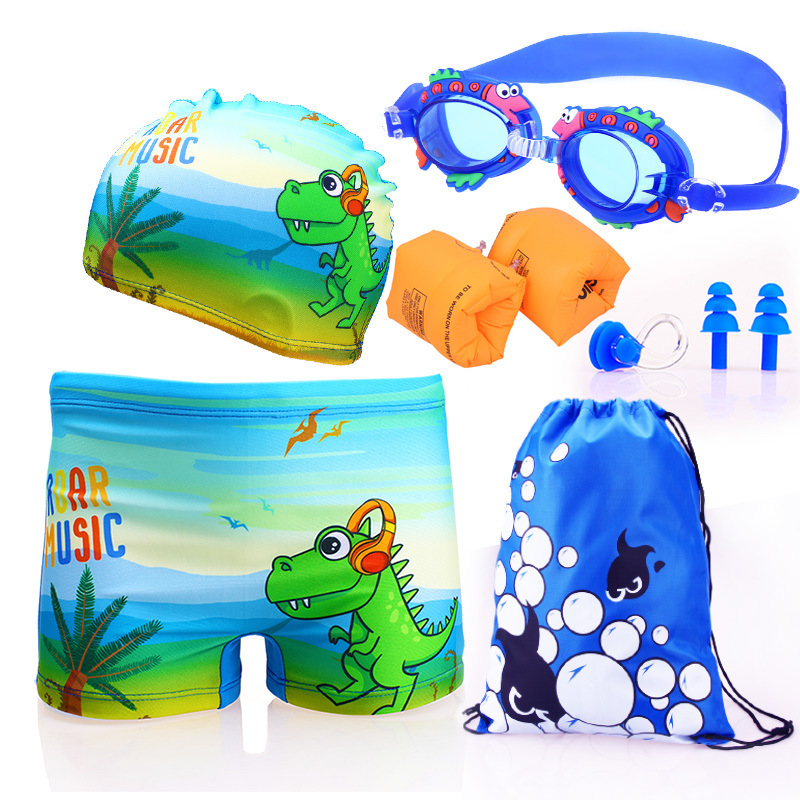 Pantalones de baño para niños, niños, niños, trajes de baño para niños, gorras de baño, gafas de baño para niños, comercio exterior