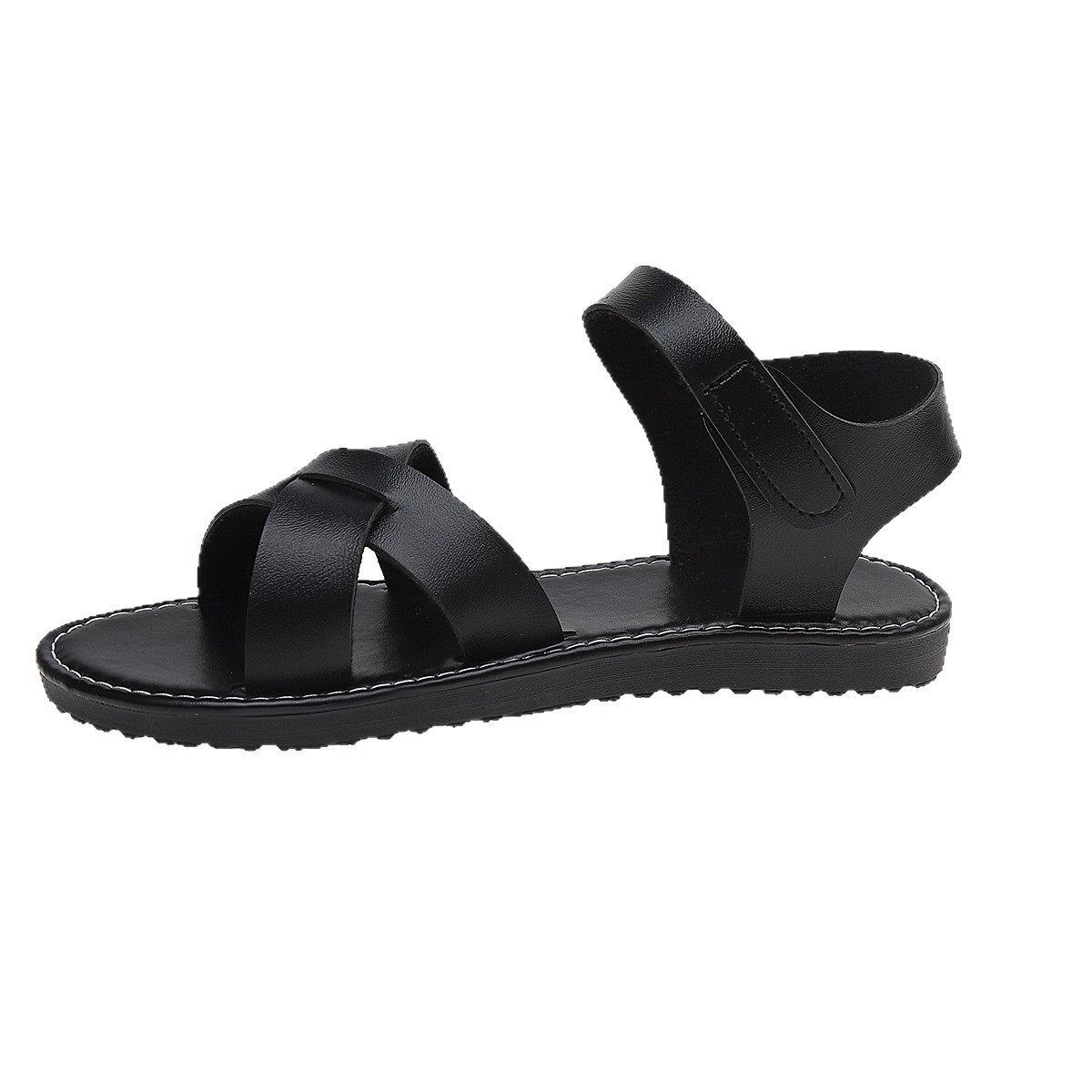 Women's plus Size Strappy Beach Sandals Open Toe Summer New Style Shoes_vogvips.com
