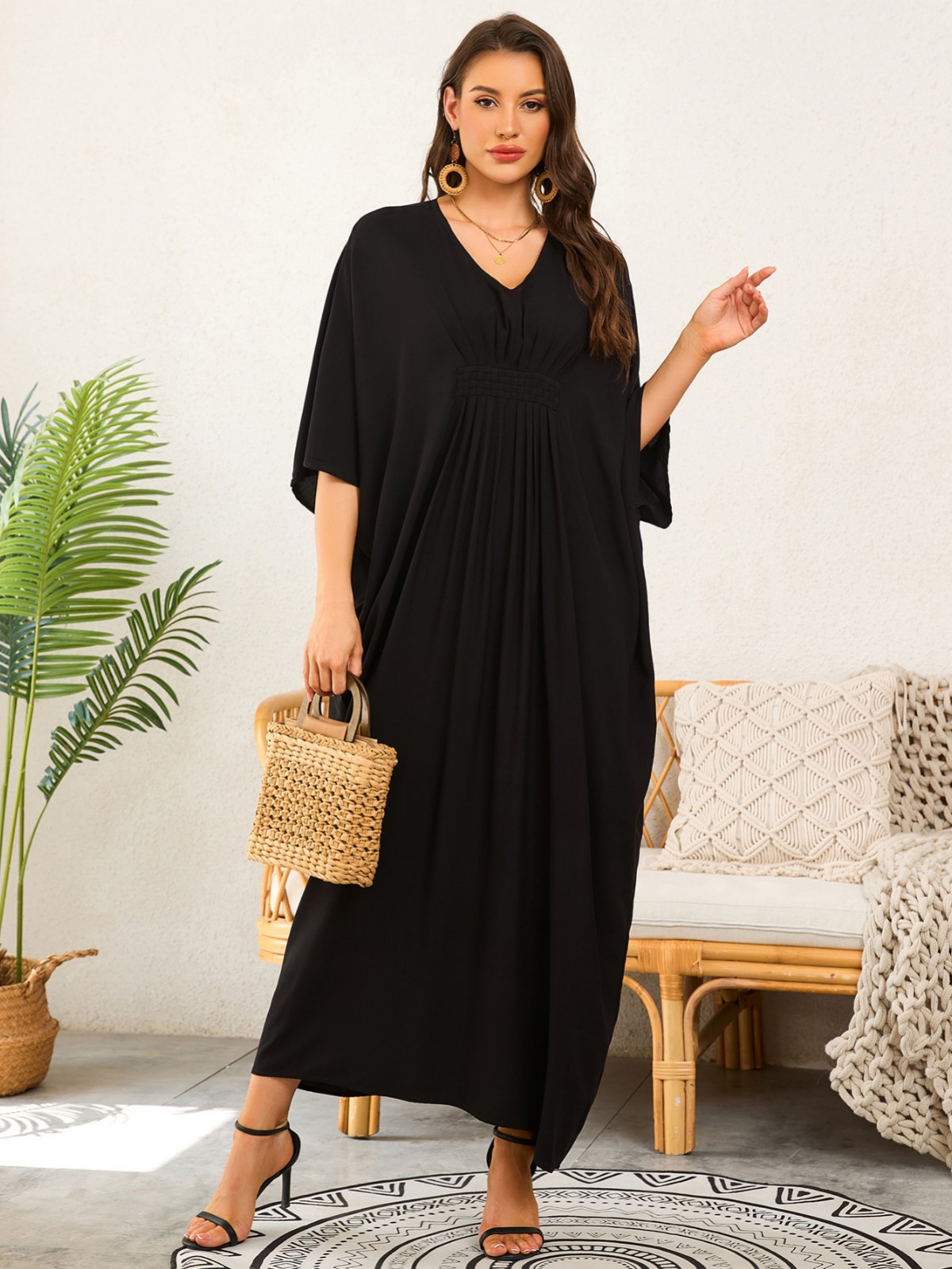 Nuevo transfronterizo europeo y americano tejido a mano vestido de playa bikini suelto camisa trajes de baño camisa protector solar BM23