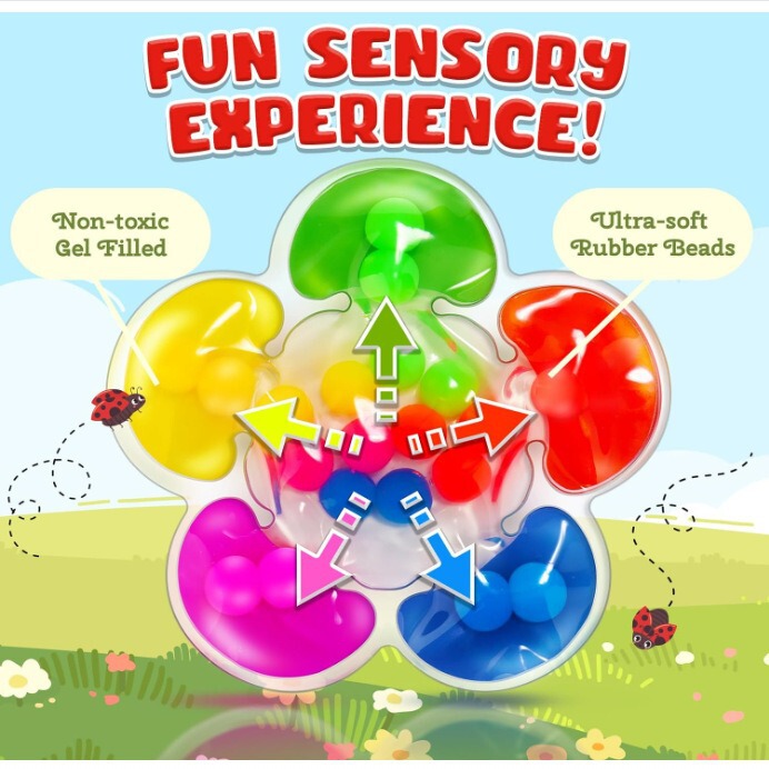 Color Sorting Toys Color Classification Sensory Toys Matching Toys Children's Educational Toys Colored Flowers
