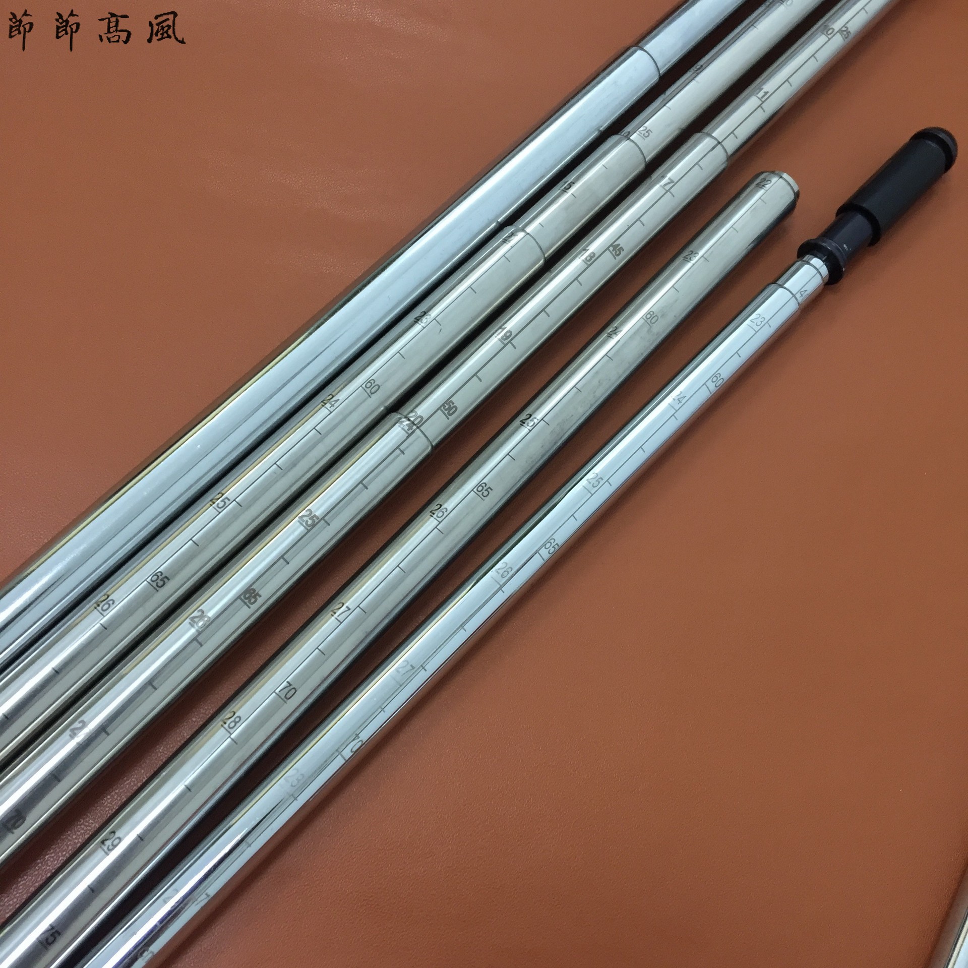 工厂供激光刻度凹槽管不锈钢伸缩拉杆湿度计伸缩标尺风速仪