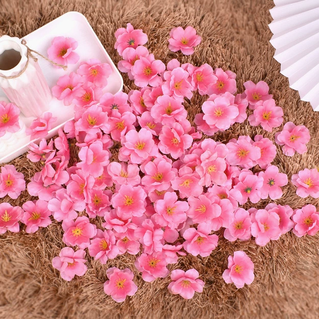 Симулятор персикового цветка Свадебный цветок Сливы шелковый танец реквизит декоративный лепесток поддельный цветок свадебный фильм