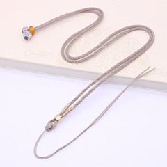 2mm手工編織民族風纏繞diy吊墜繩 飾品掛脖項鍊男女綁翡翠玉佩繩