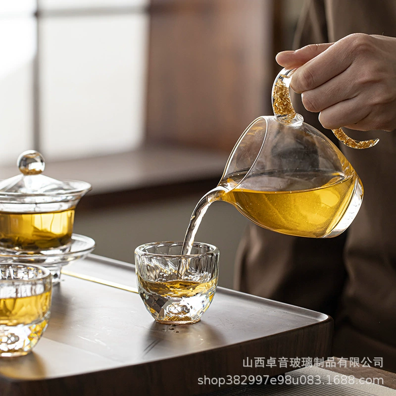 Crystal tea set, elite tea cup, light luxury style