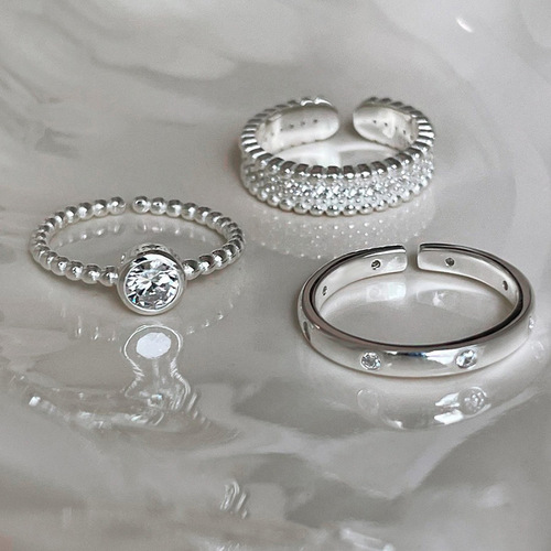 Layered Wind Ring Set for Women, Fashion Mix-and-Match Style, Unique Ins-inspired Ring Design,  New Arrival