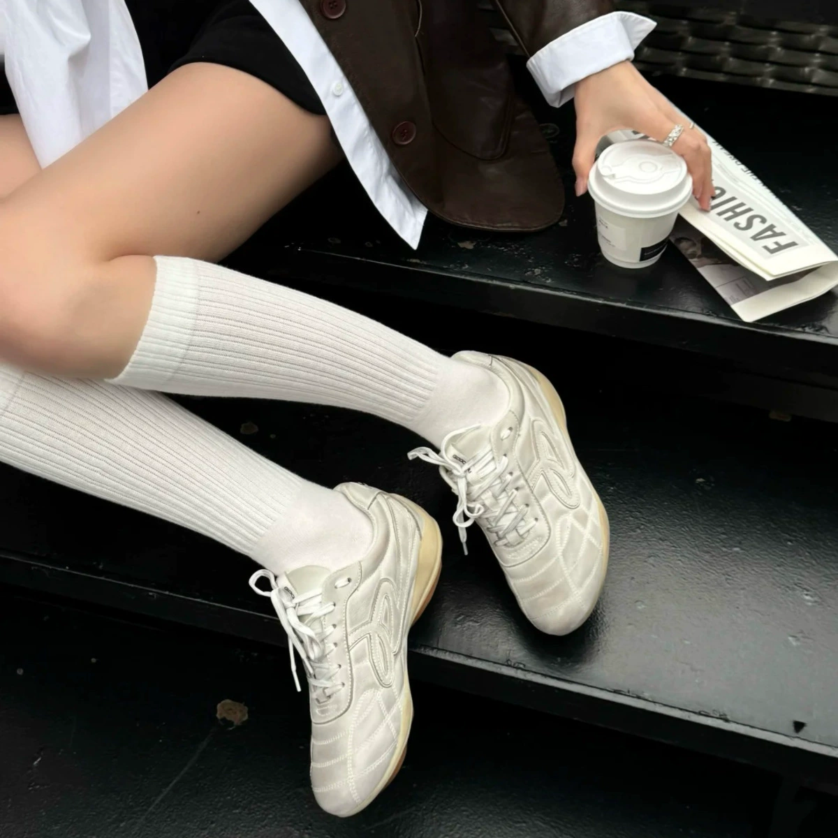 Версия ~ Женские обувь Goodbai Wandering Shoes 2025 новая черная балетная обувь тренировочные кроссовки ретро спортивные и повседневные беговые кроссовки