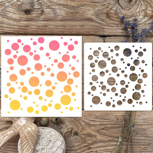 Handbook Painting Masking Board Cut Out Engraving Plastic Template Graffiti Spray Decoration Dot Background Drawing Mold