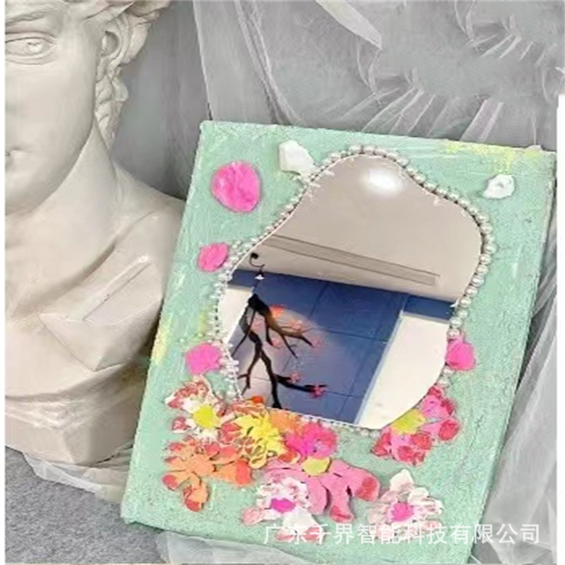 不规则化妆镜拍照道具镜子diy 异形凹造型桌面装饰摆件亚克力镜