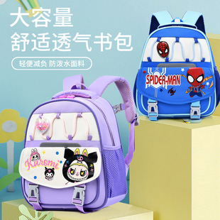 Student Schoolbag New Labubu Kindergarten Backpack Cartoon Spider-Man Lightweight Wear-Resistant Backpack for Boys and Girls