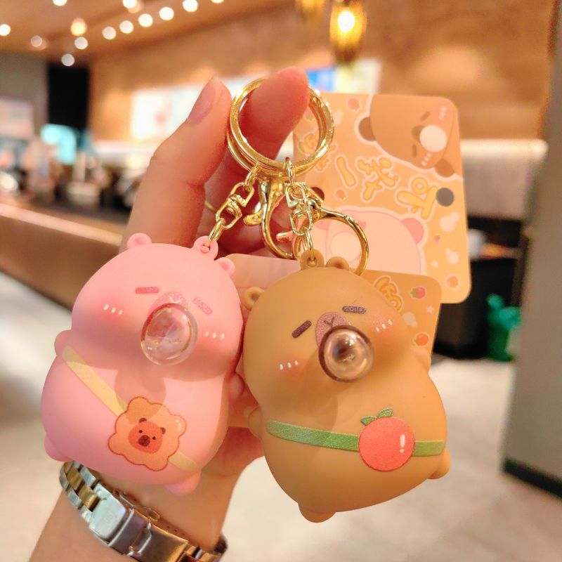34g Weight Bag Pendant, Keychain Classification 1 Piece Quantity Casual, Holiday Occasion PVC Material Cartoon Character Pattern Unisex Gender Cute Style 1 Piece Cute Cartoon Character PVC Unisex Bag Pendant Keychain 10