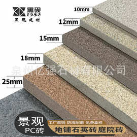 地铺石瓷砖600*600防滑PC砖18厚砖庭院花园石英砖荔枝面市政仿石