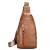 Chest bag, fashionable polyurethane one-shoulder bag, shoulder bag, small bag, backpack, city style