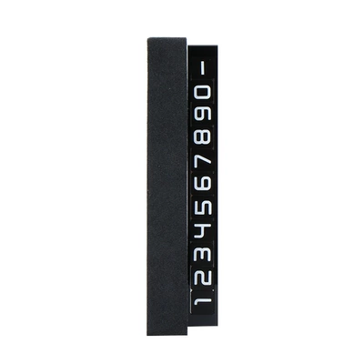 Creative Temporary Parking Number Plate for Cars, with Hidden Phone Number for Moving Vehicles, High-End Suede Alcantara (Nömrəli dayanma kartı) - black-9002