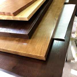 榆木板老板材飘窗吧台面板实木板原木茶办公桌面2米长订作大代发