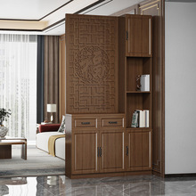 屏风隔断客厅玄关柜入户正对门轻奢进门酒柜简约置物架鞋柜新中J&