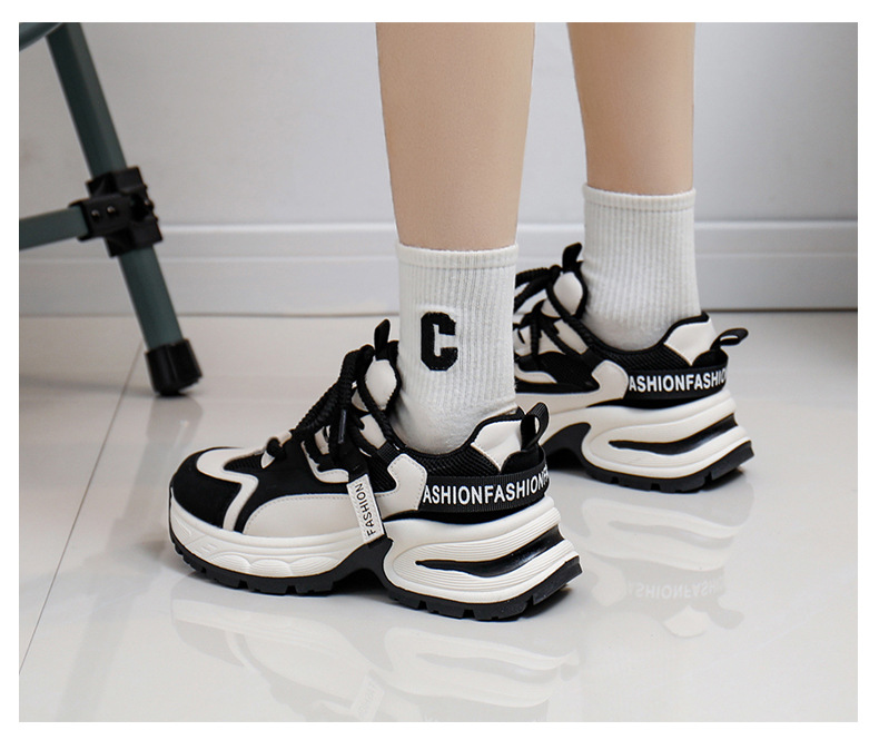 Dad Shoes Women's Trendy Versatile Thick Sole Breathable Trainers_voghion.com