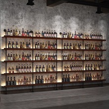 酒架落地式酒柜多功能置物架壁挂式酒吧红酒餐厅吧台全套酒水墙上