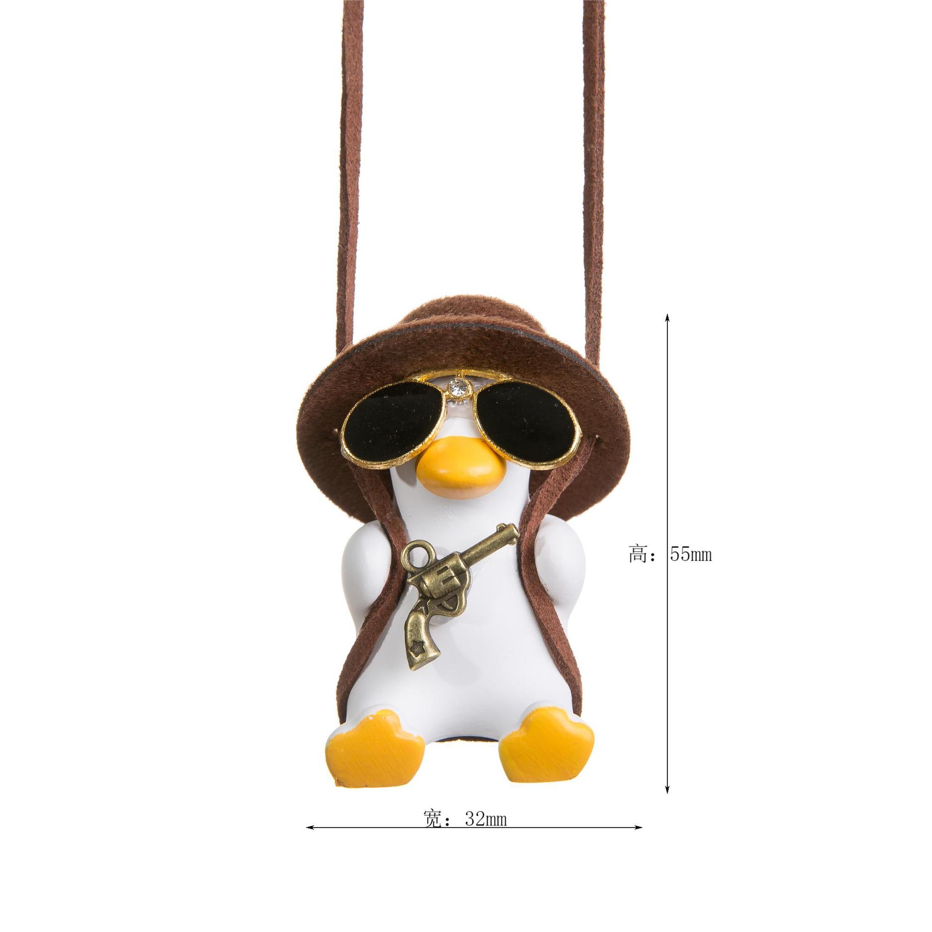 Car Hanging Ornaments, Cross-Border Automotive Products, Swing Duck Car Hanging Ornaments, Car Interior Decoration, Car Interior Rearview Mirror Hangers