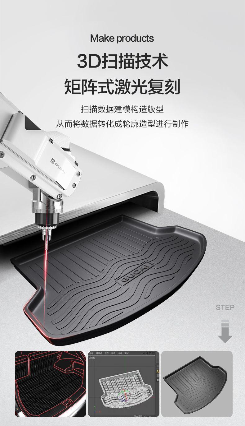 Suitable for Toyota Asia Dragon Special Tpe Trunk Mat Car Interior Supplies Modification Accessories Trunk Mat