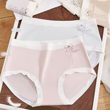 菲姿爱女生轻柔亲肤贴身舒适透气中腰三角内裤女