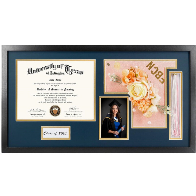 Cross-Border Diploma Frame with Tassel Frame Honorary Certificate Display Frame Corporate Award Graduation Commemorative Display Frame Wooden Cross-Border Diploma Frame with Tassel Frame Honorary Certificate Display Frame Corporate Award Graduation Commemorative Display Frame Wooden