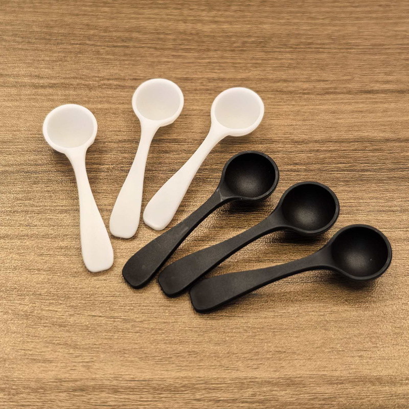 Fabricante 1/2/3/5/10g de leche en polvo cuchara creativa cocina Doc pequeña cuchara fija LOGO cuchara de medición de plástico al por mayor