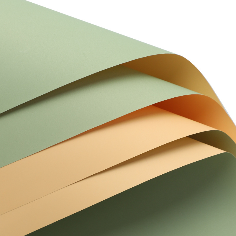 Siete colores cordier de dos colores papel de color sólido papel de oro de papel de oro lipa ramo de flores impermeable papel de envoltura de flores materiales de flores papel de embalaje de flores