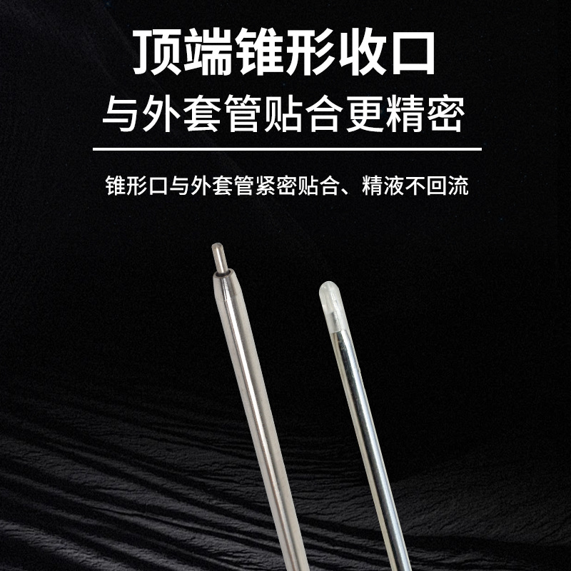 Pistola de transfusión de esperma de acero inoxidable para vacas, pistola de inseminación artificial para vacas, aguja de transfusión de esperma para vacas