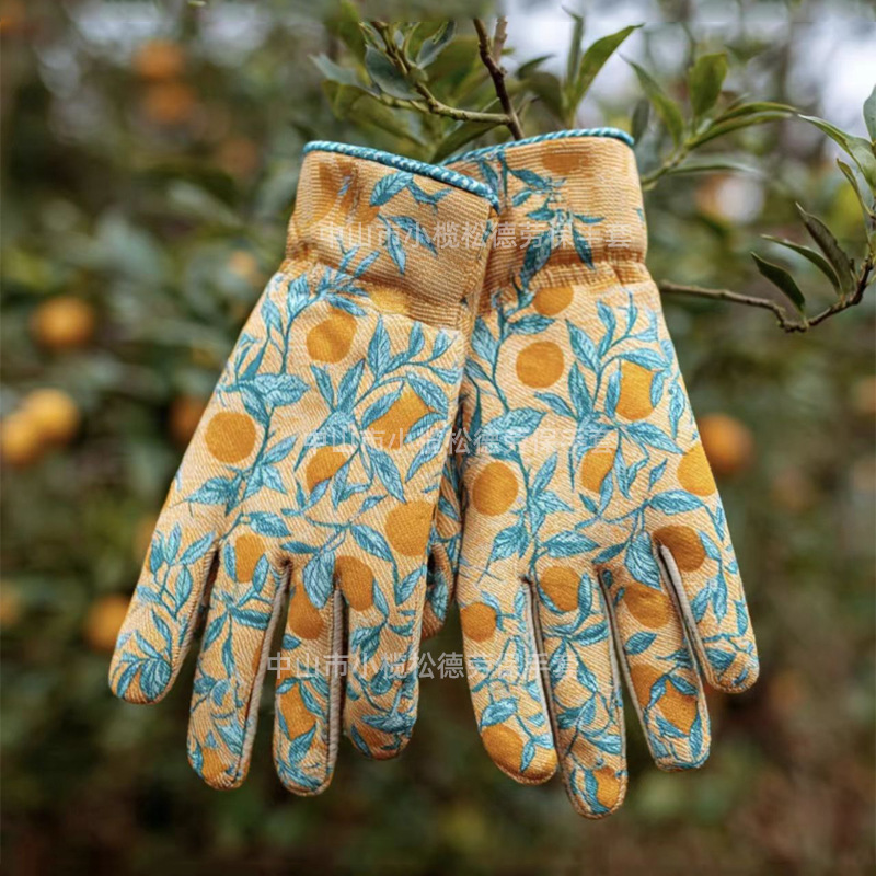 跨境专供欧美手套尼龙丁腈乳胶工作工地园艺防滑耐磨劳保手套批发