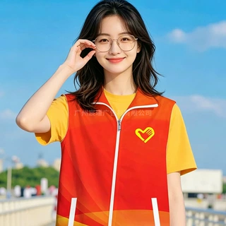 全身印马甲定制工作服宣传logo运动服公益活动团队背心义工印字
