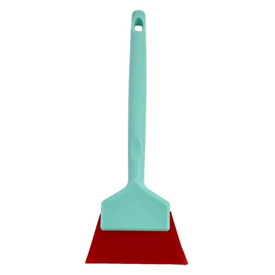 Car cleaning tools – Oxford small rubber scraper blade - short-style-red-strip-with-blue-handle